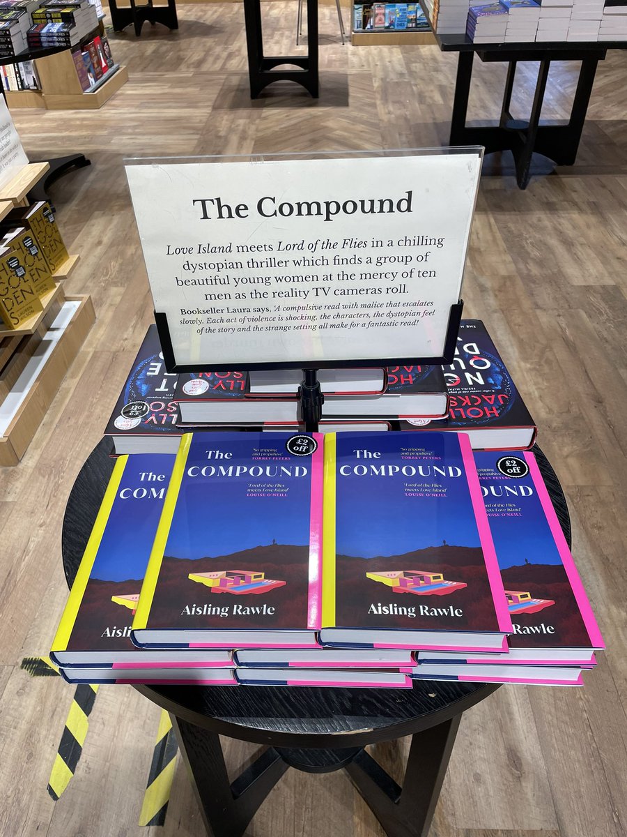 WaterstonesBrae's tweet image. #TheCompound by Aisling Rawle. My current obsession! 

A fantastic debut that you will race through!