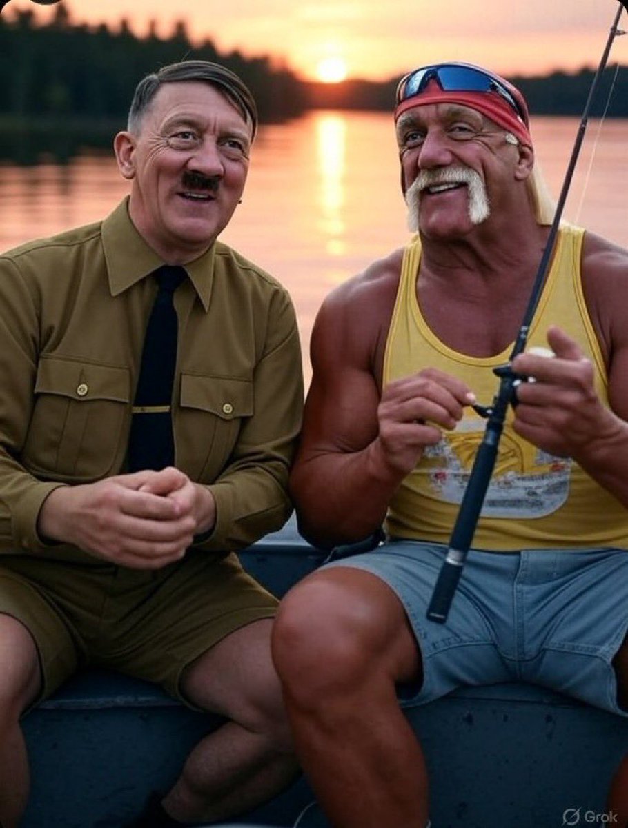 POTUSHITLER's tweet image. I am deeply saddened by the passing of my dear friend Hulk Hogan. I’ll always cherish the memories of our fishing trips back in the day and when I watched you in the ring. Heaven gained a warrior and a true spirit. Rest In Peace Hulk 🙏🙏🙏
