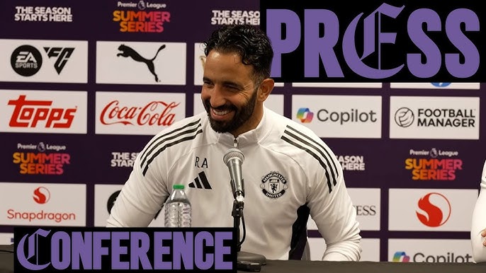 UtdMinja's tweet image. Press Conference Update for the West Ham Preseason Game.
Ruben Amorim on Cunha and Mbeumo being signed in time for preseason:
"Really pleased. It's really important to sign new players soon as possible. Sometimes, it's not possible but I am really pleased because they proved…
