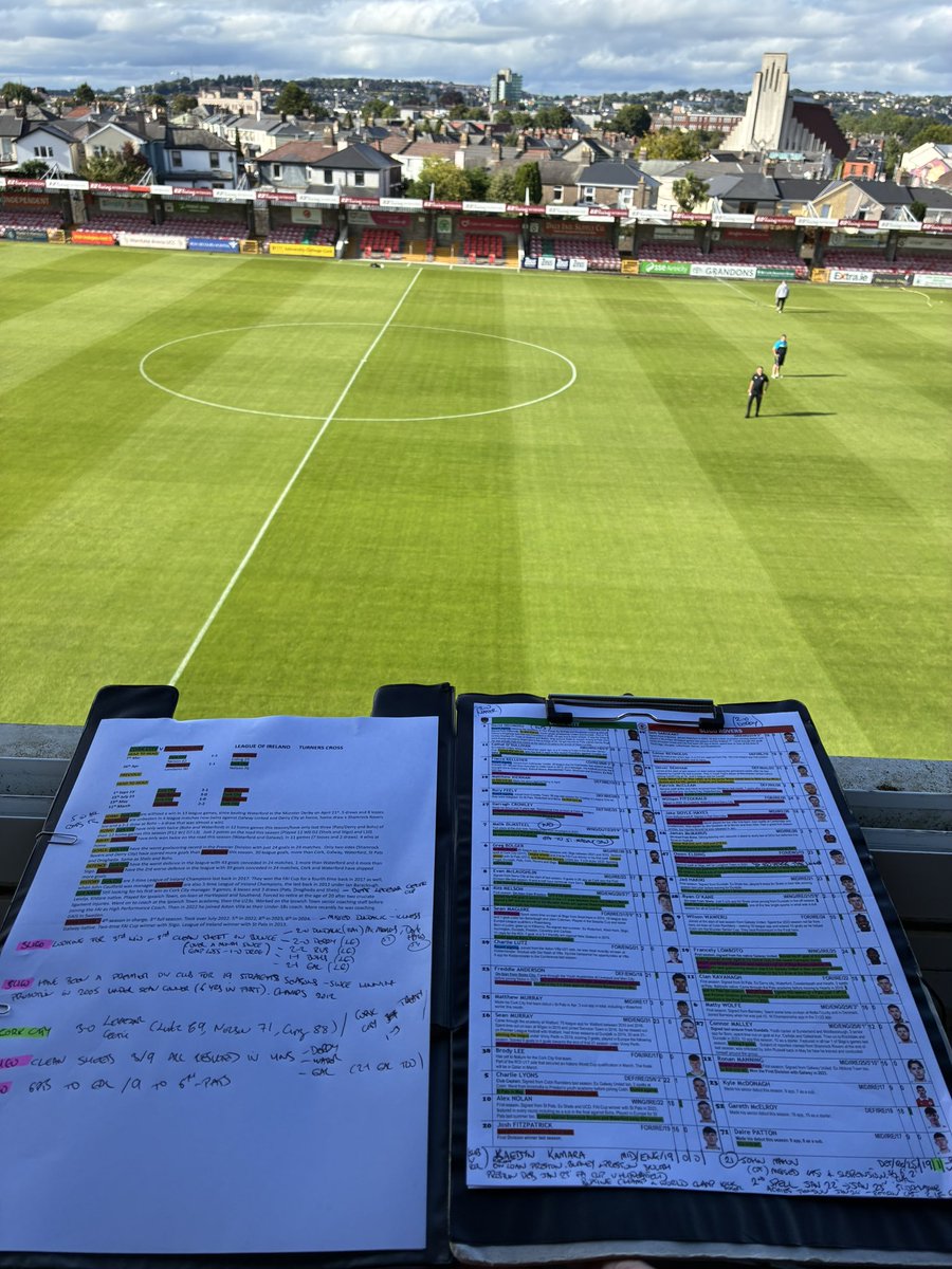 Bernard O'Toole (@bernardotoole) on Twitter photo View from the commentary box.
Sun is shining in Cork. ☀️
Alongside Graham Gartland for <a href="/CorkCityFC/">Cork City FC</a> v <a href="/sligorovers/">Sligo Rovers</a>. View from the commentary box.
Sun is shining in Cork. ☀️
Alongside Graham Gartland for <a href="/CorkCityFC/">Cork City FC</a> v <a href="/sligorovers/">Sligo Rovers</a>.