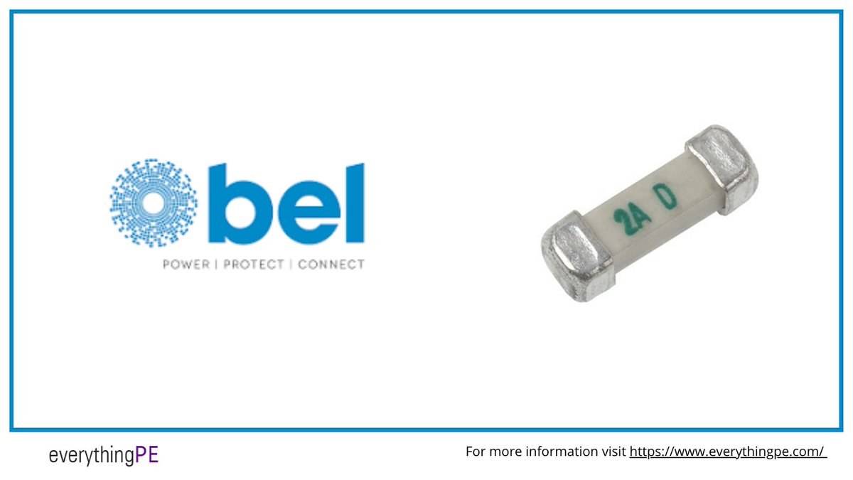 everything_PE_'s tweet image. Bel Fuse's Automotive-Grade Fast Blow Fuse
Learn more: ow.ly/SugU50Wvkhx
#belfuse #fastblowfuse #vehicleprotection #powerelectronics #energy #electronics