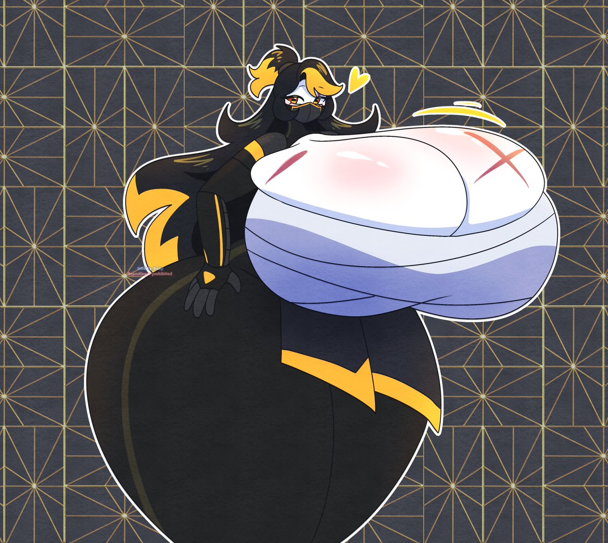 Oddly_Bally's tweet photo. Busty Ninja 💛🖤 https://t.co/CJF2oheOVC