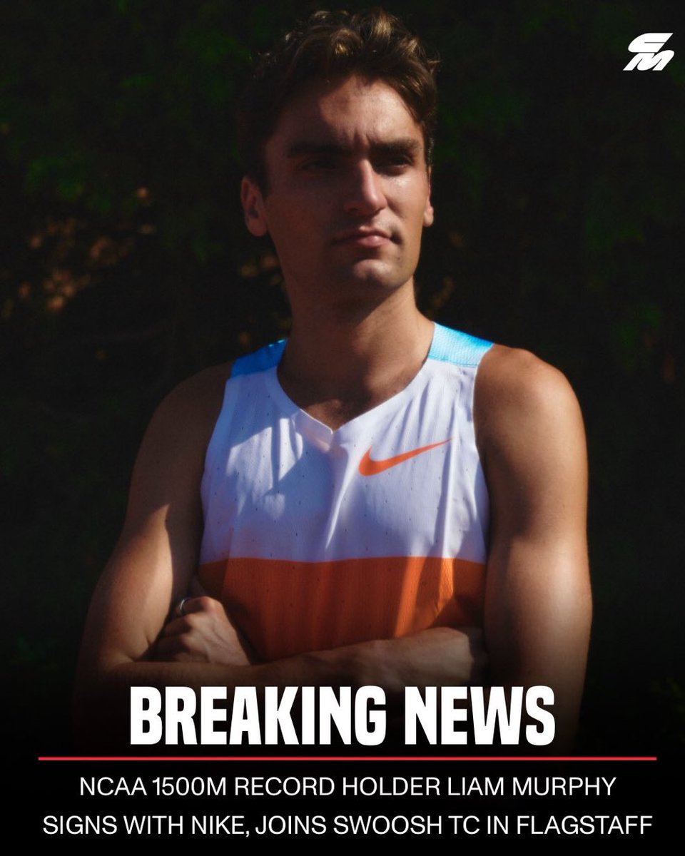 Dylan Johnson (@bydylanjohnson) on Twitter photo BREAKING: Villanova’s Liam Murphy has singed a professional contract with NIKE, per <a href="/CitiusMag/">CITIUS MAG</a>.
He will join Mike Smith’s Swoosh TC in Flagstaff, AZ. BREAKING: Villanova’s Liam Murphy has singed a professional contract with NIKE, per <a href="/CitiusMag/">CITIUS MAG</a>.
He will join Mike Smith’s Swoosh TC in Flagstaff, AZ.