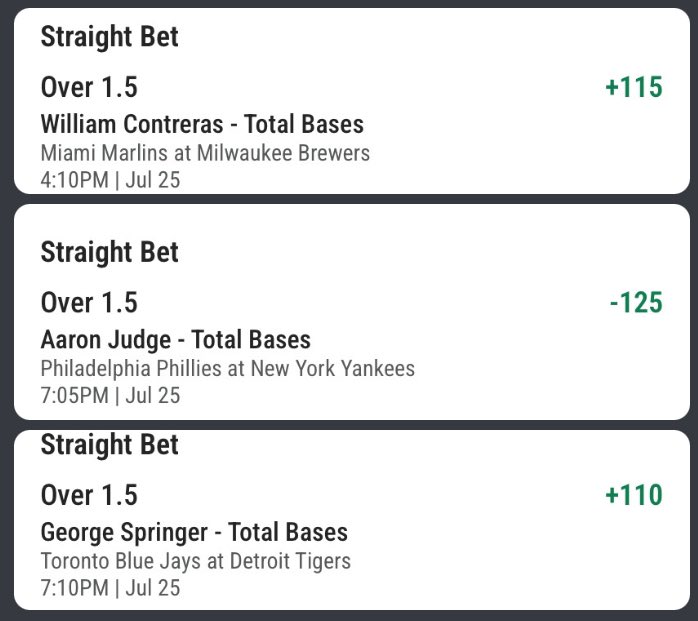 themick23's tweet image. Your Total Bases #PlayerPropBets have arrived, emperor