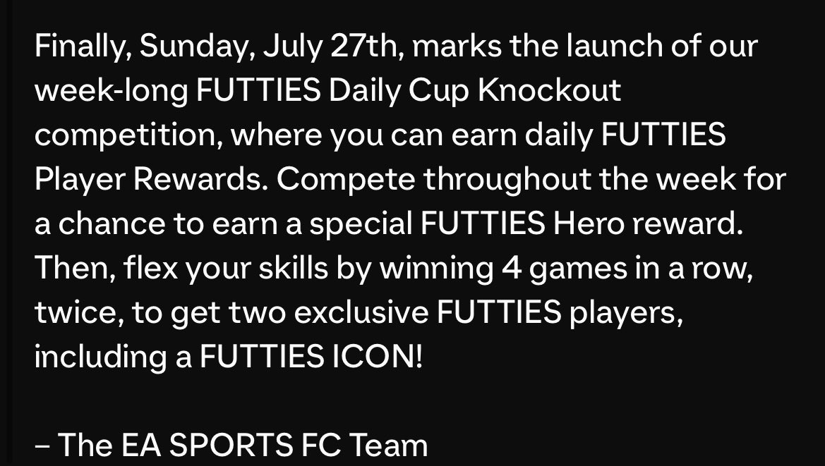 futaj3's tweet image. 🚨— طور البطولات قادم قريباً 🤩✅
الشروط🏆
• تفوز بالبطولة مرتين (كل بطولة = 4 فوز متتالي)
جوائزه 🎁
• لاعبين فوتيز
• وآيكون فوتيز بعد
#FC25