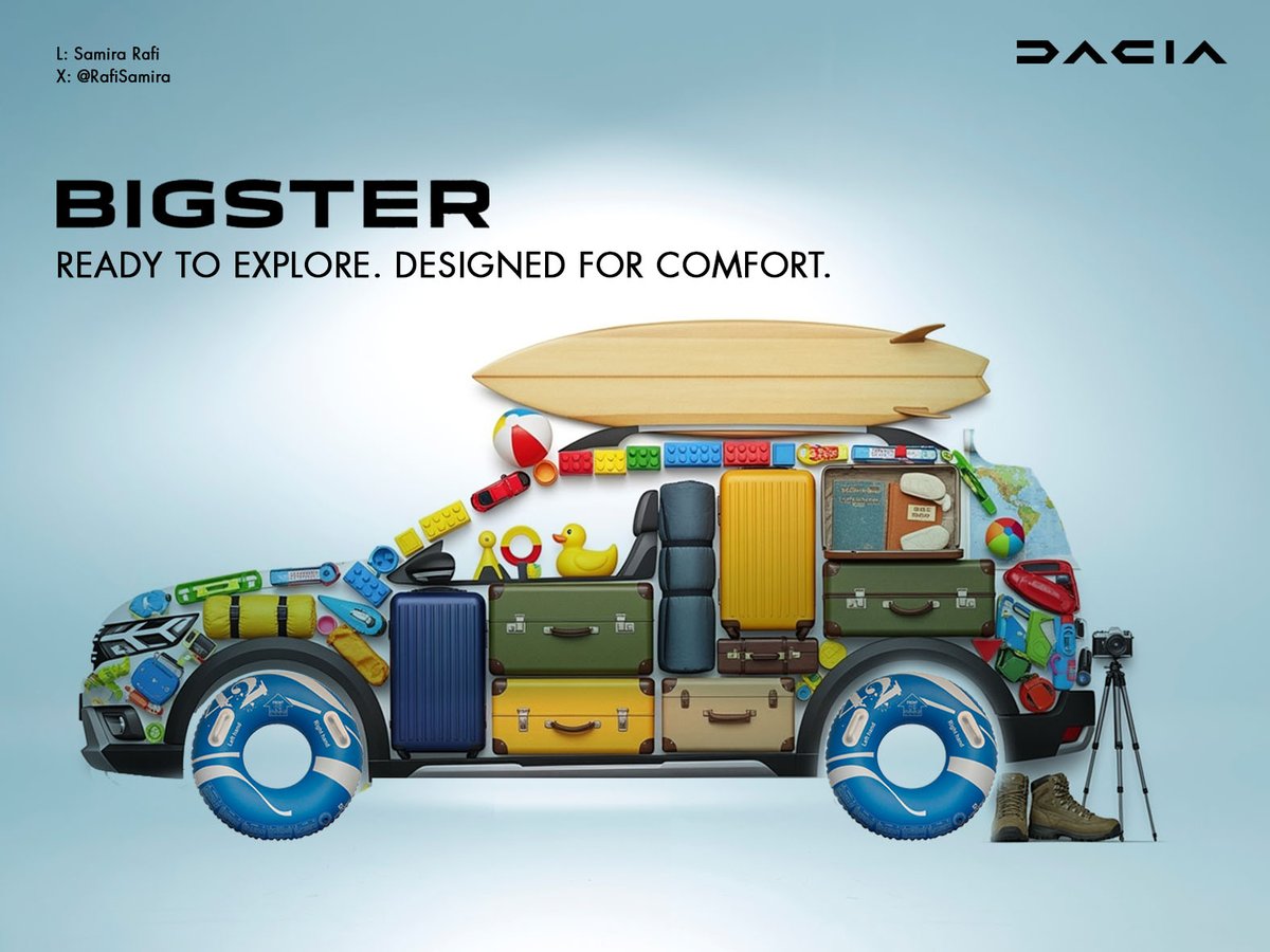 #Bigster
Ready to Explore. Designed for Comfort.
<a href="/OneMinuteBriefs/">One Minute Briefs ⏱️</a>  <a href="/daciauk/">Dacia UK</a>