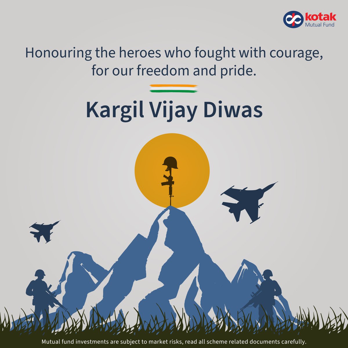 KotakMF's tweet image. Remembering the bravery and sacrifice of our heroes on Kargil Diwas. Salute to their courage and dedication that safeguarded our nation.
#KargilDiwas #KargilVijayDiwas2025 #KargilVictory #KargilHeroes #SaluteToHeroes #IndianArmy