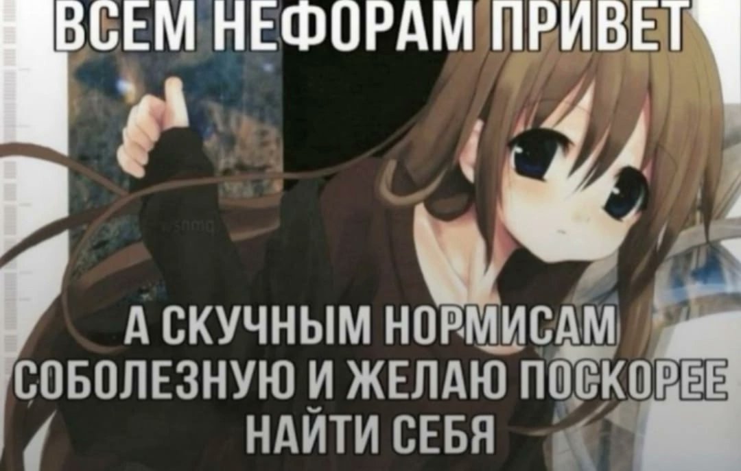 Нормисы фуууууу🤮🤮🤮🤮 а вот шизы нефоры няшки лю🥰🥰🥰🥰🥰🥰