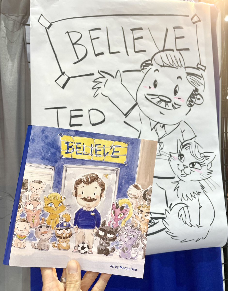 MartinHsu's tweet image. Friday at #SDCC! If youβre having a hard time finding me, look for Ted and I down aisle 4500 and look for this sign!