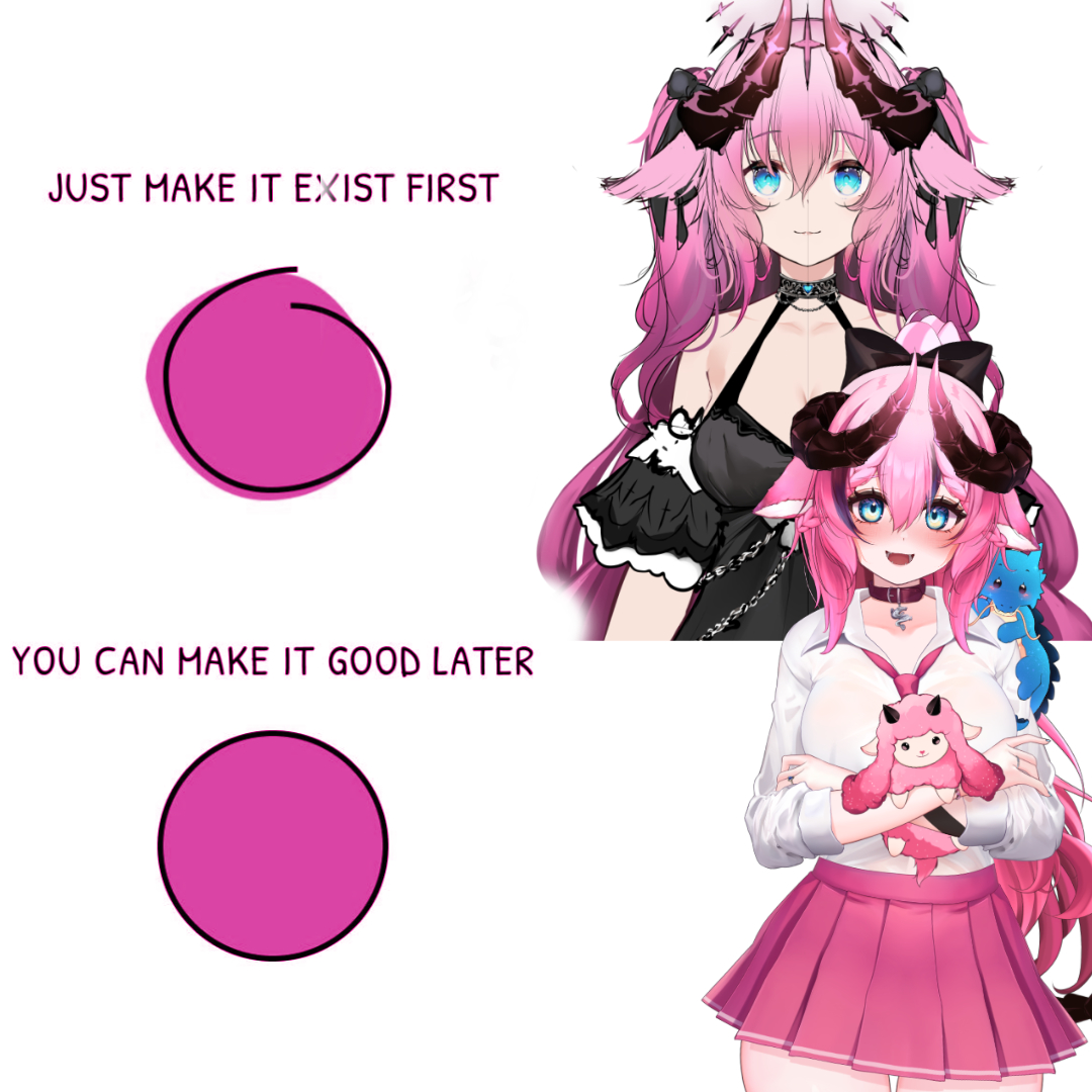 Irelyth's tweet image. Cuando empecé a pensar en el diseño de Ire, me surgieron muchas dudas y miedos.
¿Y si a nadie le gusta porque es muy diferente? ¿Y si es muy dominante?😈
Y sí hubieron personas que dijeron que no les gustaba el diseño.
Y la verdad viendo como quedó ire, estoy muy feliz 🩷