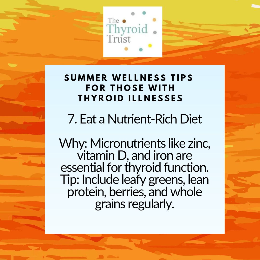 ThyroidTrust's tweet image. #Talk Thyroid
#ThyroidSummerWellnessTips
Learn More here: thyroidtrust.org