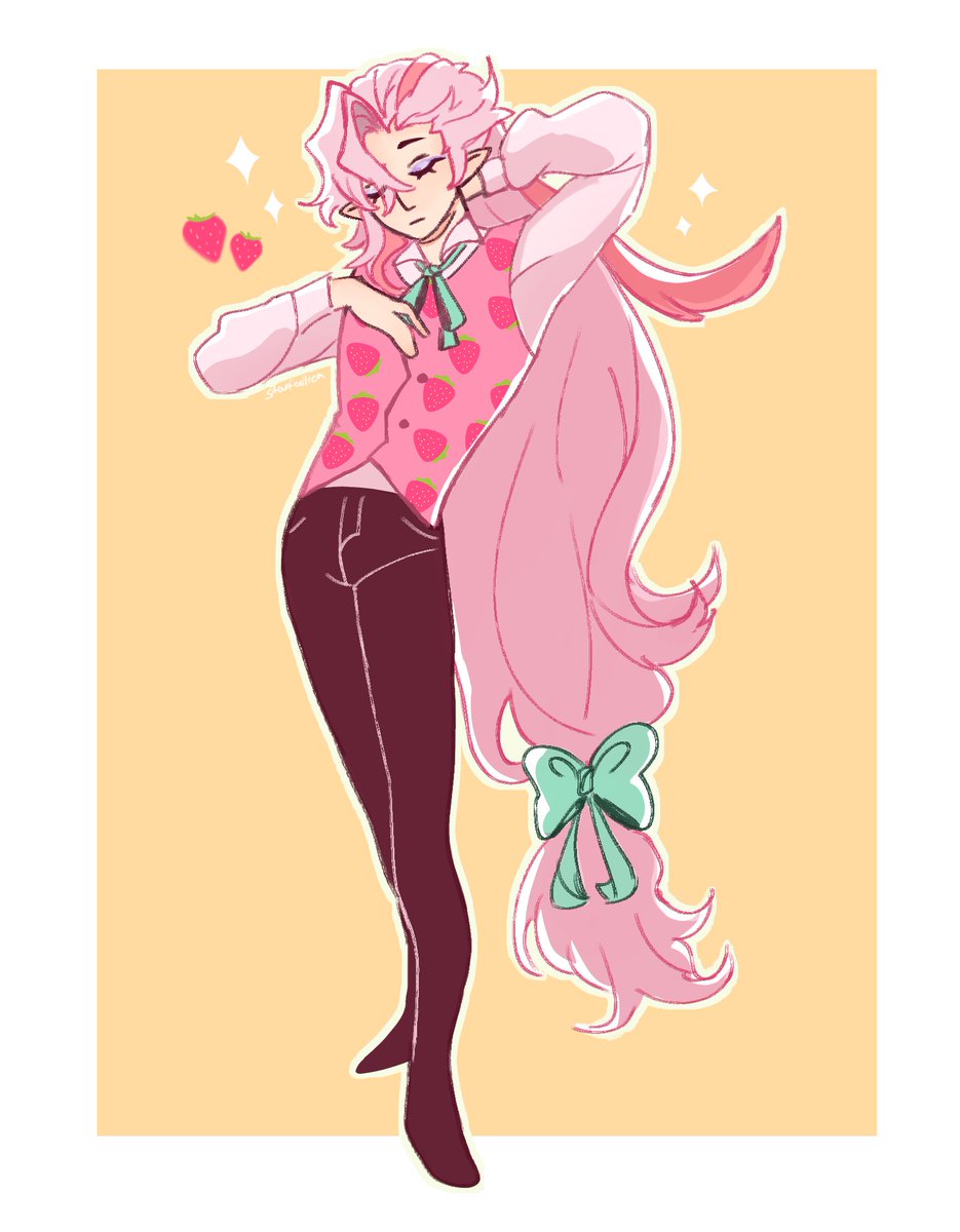 starfalltea's tweet image. i made him pink 🍓
#neuvillette