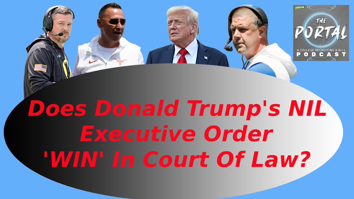COMPLICATED: Donald Trump's NIL executive orders will face scrutiny in the court of law.

🎧open.spotify.com/episode/2N6FYw…
📺youtu.be/Me1vVT5OJF8