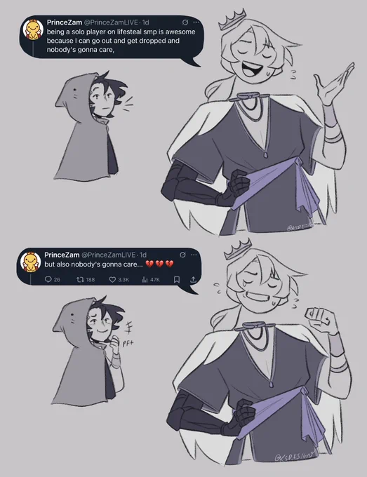 dw, its ok to be on your own 👍 probably

#princezamfanart #foolishfanart 