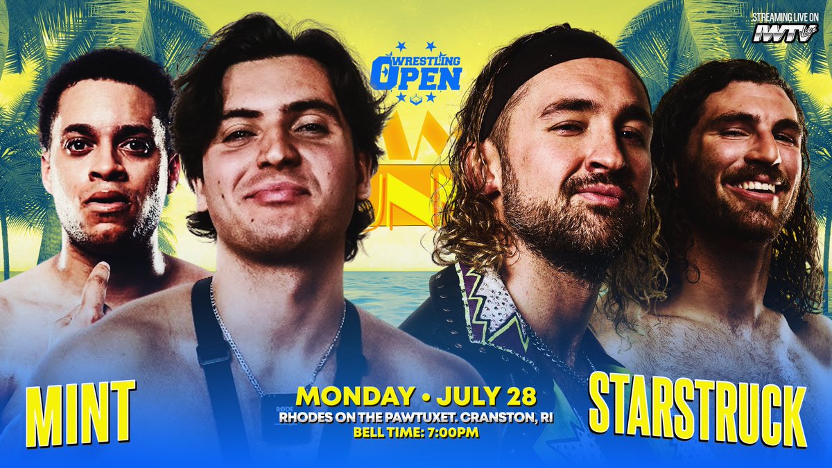MINT crossed a line by jumping Anthony Greene in the locker room.

Starstruck looks for revenge at Night One of Summer Stunner.

Monday in Cranston.

#WrestlingOpen