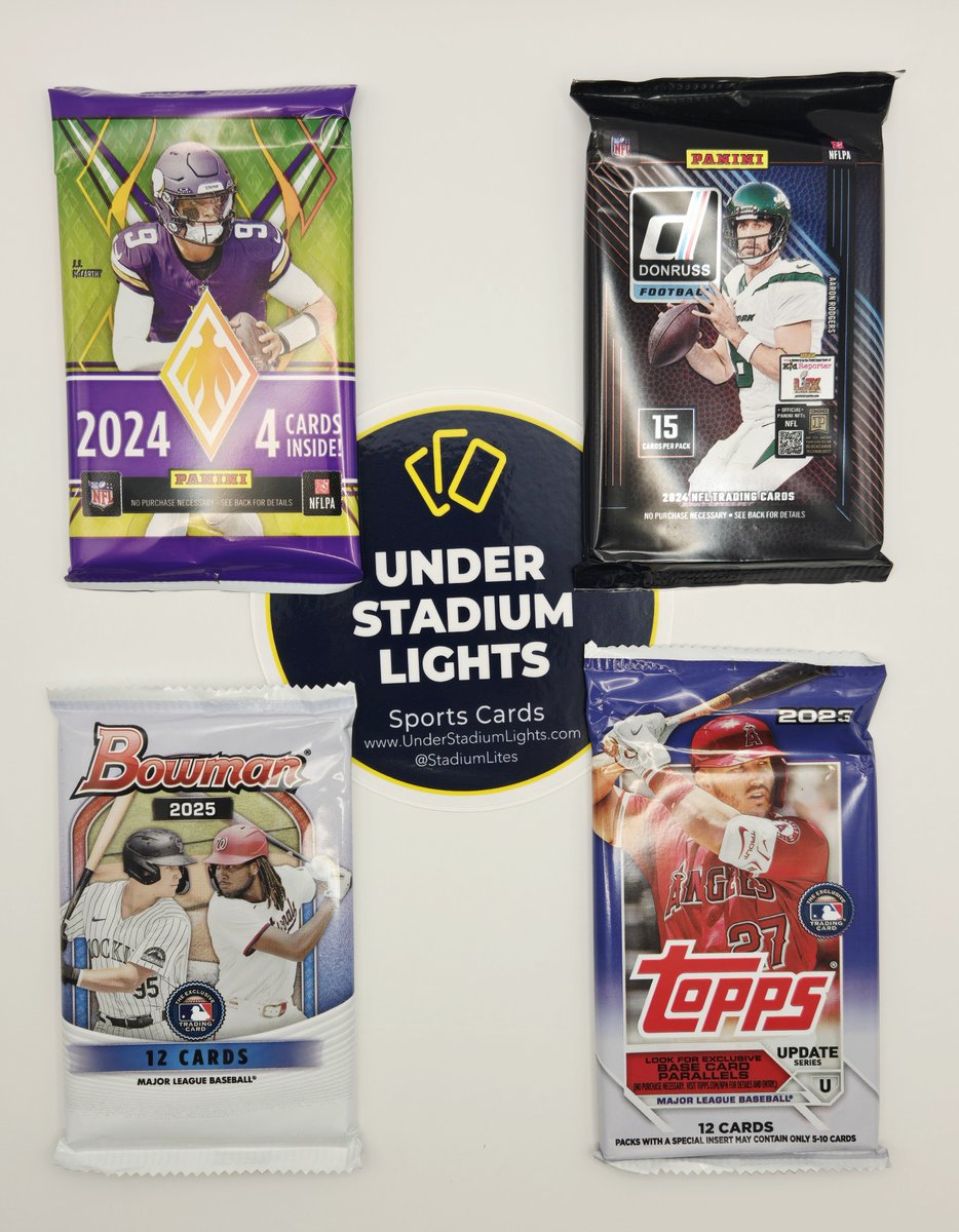 UnderStadiumLights.com (@stadiumlites) on Twitter photo One last #Giveaway before we wrap things up to head to Chicago. šš«
To enter to win the card packs shown below:
1⣠Follow <a href="/StadiumLites/">Under Stadium Lights</a>
2⣠Repost + Like
3⣠Reply with your favorite baseball or football team
1 winner drawn July 27th. Thanks and good luck! One last #Giveaway before we wrap things up to head to Chicago. šš«
To enter to win the card packs shown below:
1⣠Follow <a href="/StadiumLites/">Under Stadium Lights</a>
2⣠Repost + Like
3⣠Reply with your favorite baseball or football team
1 winner drawn July 27th. Thanks and good luck!