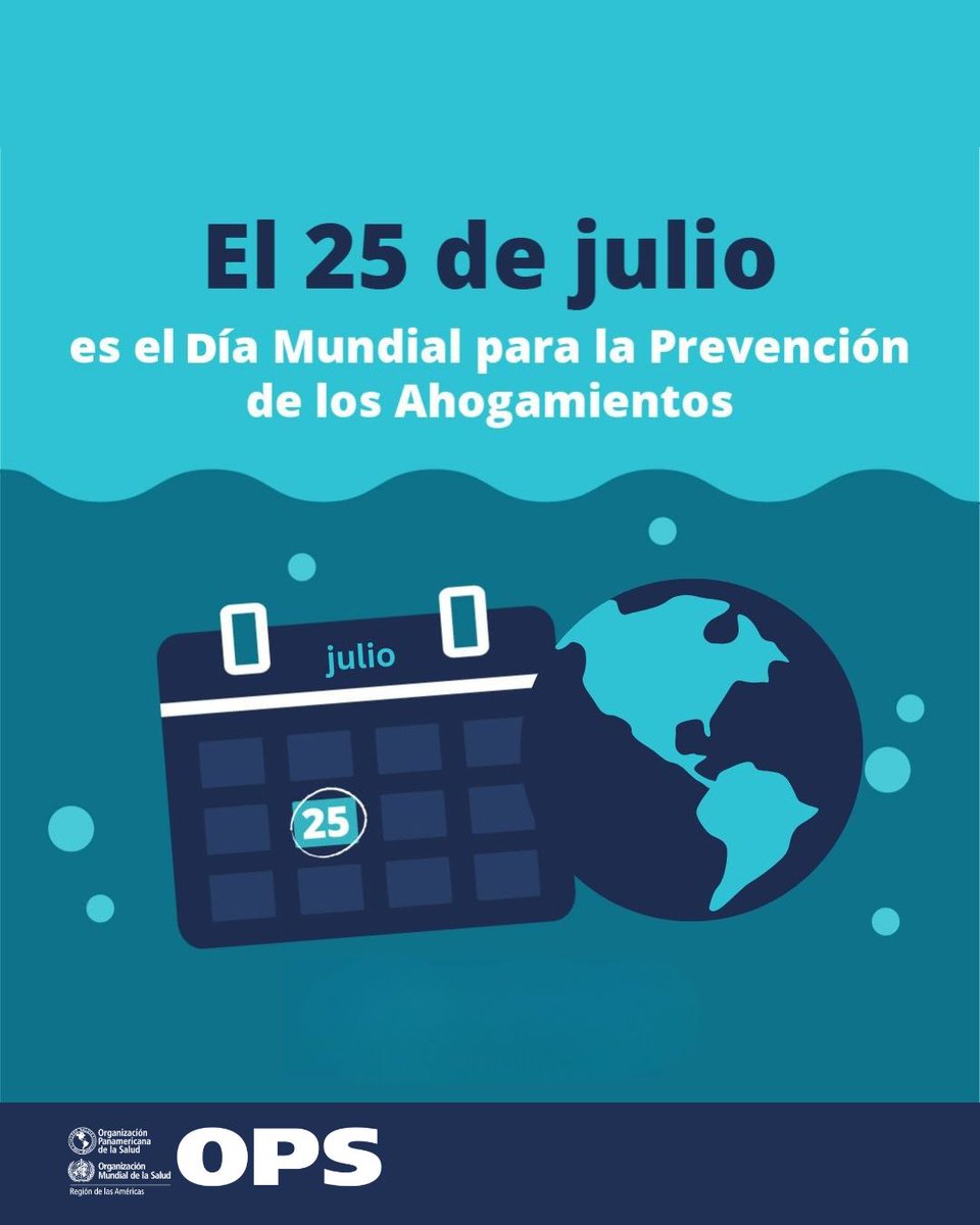 ¡Cualquiera puede ahogarse; a nadie debería sucederle!

Saber rescatar y aplicar reanimación cardiopulmonar (RCP) puede salvar vidas. Actuar rápido tras un ahogamiento mejora la supervivencia.

🔗 paho.org/es/temas/preve…

#PrevenciónDeAhogamientos