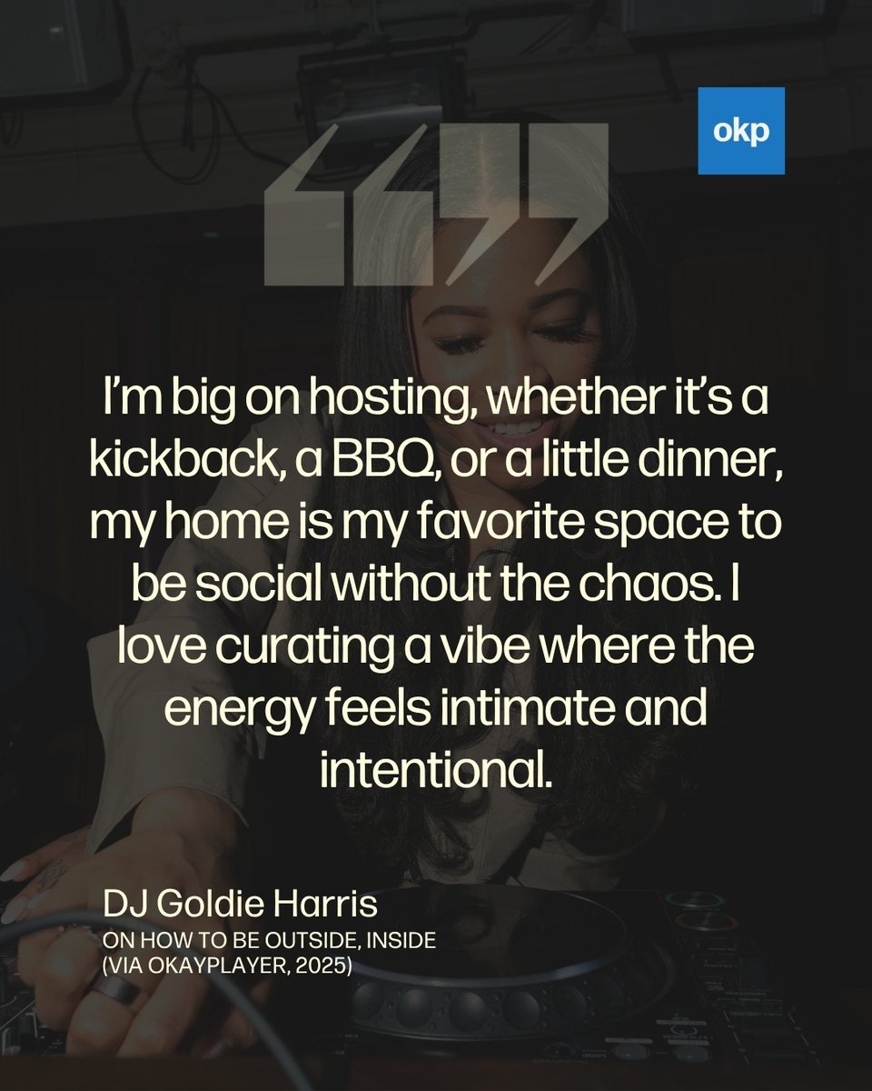 From rocking stages at Rolling Loud to catching skyline views with a plate in hand. @bygoldieharris knows how to bring the vibe. 🔊✨OKP linked up with her to see what outside looks like… from the inside. 👀🎶

🔗 Read More: okayplayer.com/outside-inside…