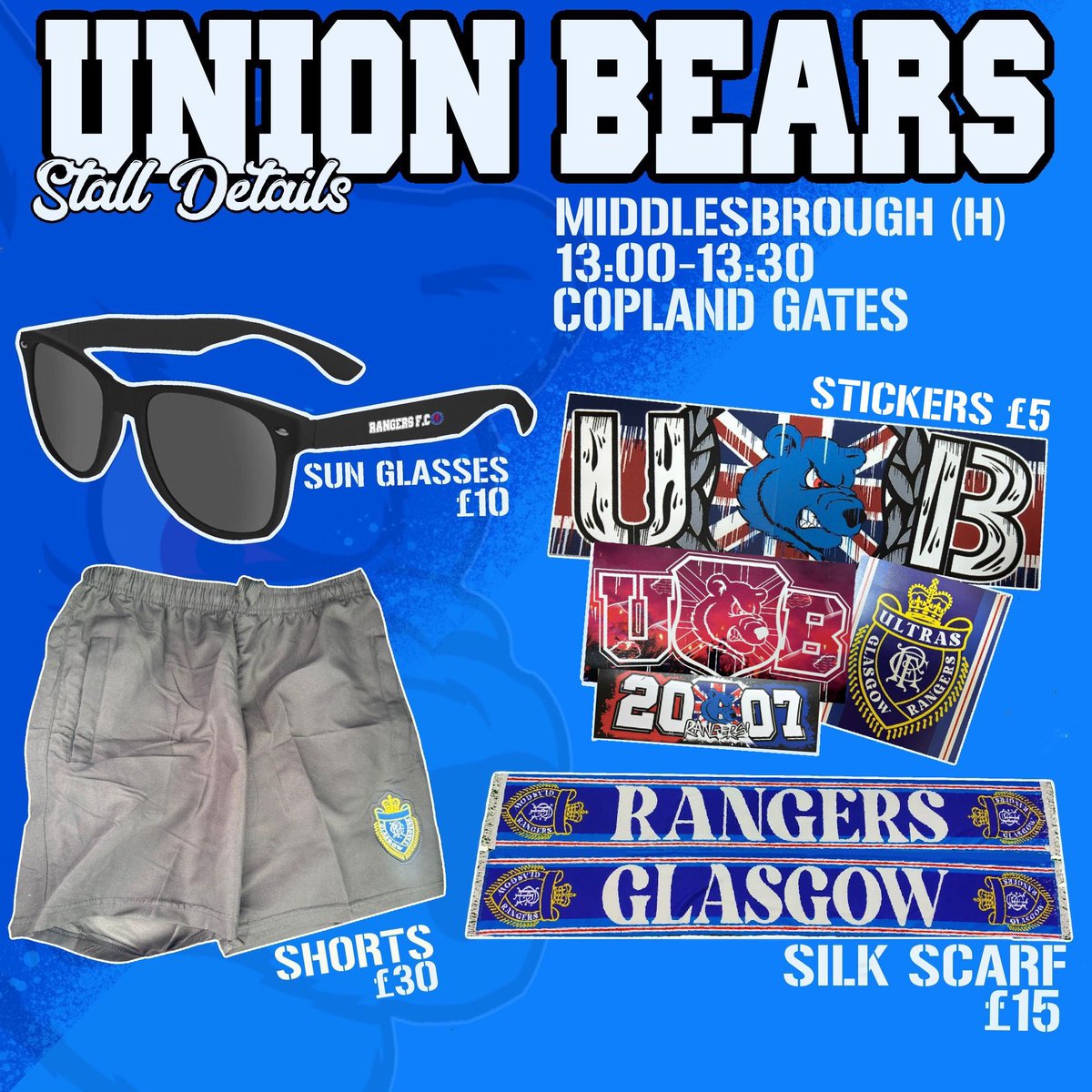 Stall information for tomorrow.