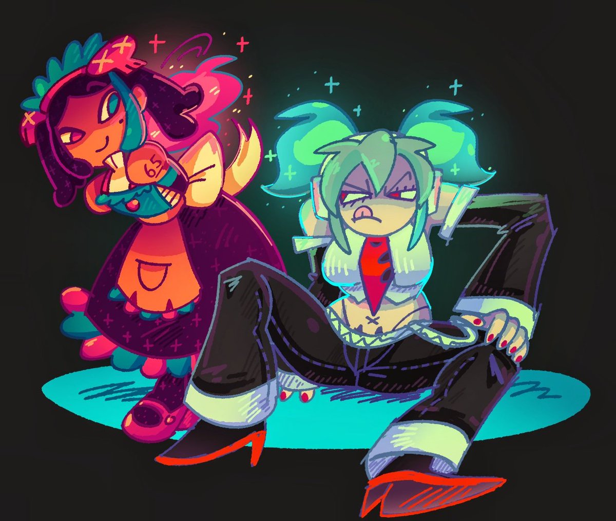 Plant__Bitch's tweet image. Ruko as marie and marie as ruko BCUZ I LOVE HAVING FREE WILL #欲音ルコ #UTAU #yokuneruko #skullgirlsfanart