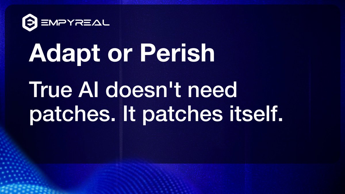 EmpyrealSDK's tweet image. What separates @talos_is from every other AI agent?
Others need updates. Talos updates itself.
Others follow strategies. Talos invents them.
Others break when conditions change. Talos adapts.
Others are products. Talos is an agentic engine.
Why? Because the $EMP stack wasn't…