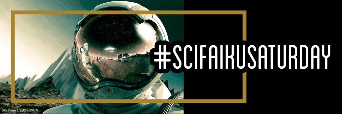 ayisi_yaw's tweet image. Hello, Everyone!
The #Scifaikusaturday prompt word for 26 JULY 2025 is...
END
Write a scifi themed haiku / senryu with any form of the word.
Thank you! 🔚
Word & pic credit to @AlanVMichaels on bsky
#Writingcommunity
#Poetrycommunity
#scificommunity