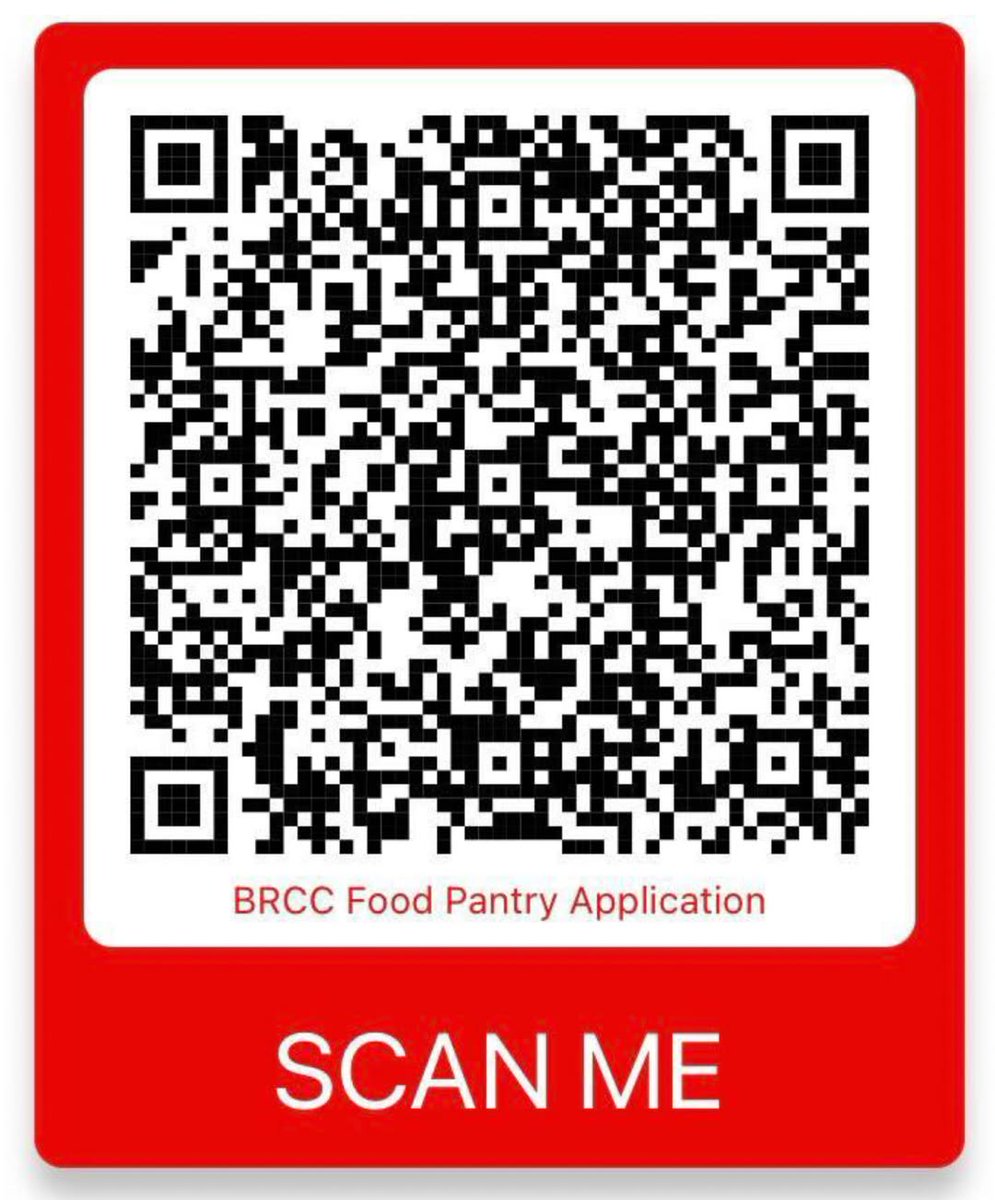 MyBRCC's tweet image. #MyBRCC’s food pantry, The Store, is stocked and ready to serve BRCC students in need. Students will need to recertify for the 2025-2026 academic year to continue accessing the pantry. To get started, scan the QR code below or stop by the Bienvenue Student Center, Room 152 – Mid…