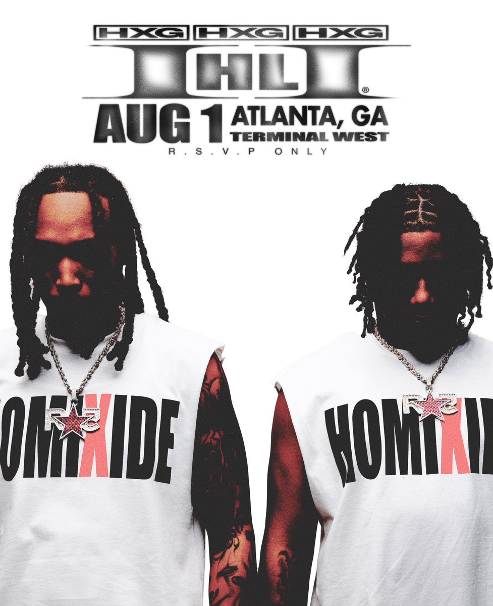 DBL0ARCHIVE's tweet image. Homixide Gang have announced a FREE album release party for ‘Homixide Lifestyle 2’ in Atlanta on August 1st
Limited to 555 attendees
Register for tickets here: laylo.com/homixidegang/b…