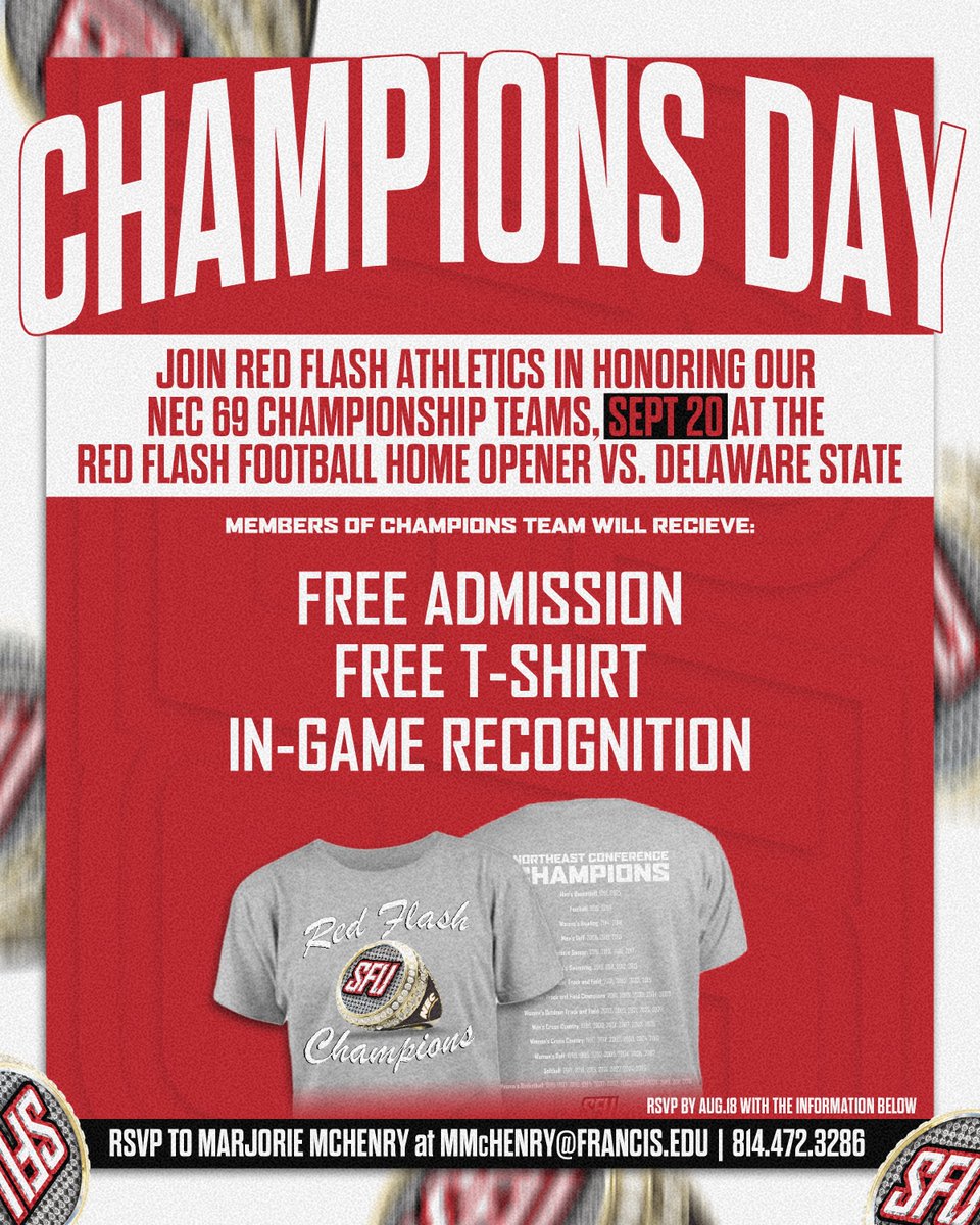 A day to celebrate our 🔴⚡️ <a href="/necsports/">NEC</a> Champions!

📰 tinyurl.com/4htwwp3y

🔴⚡️ #FlashProud