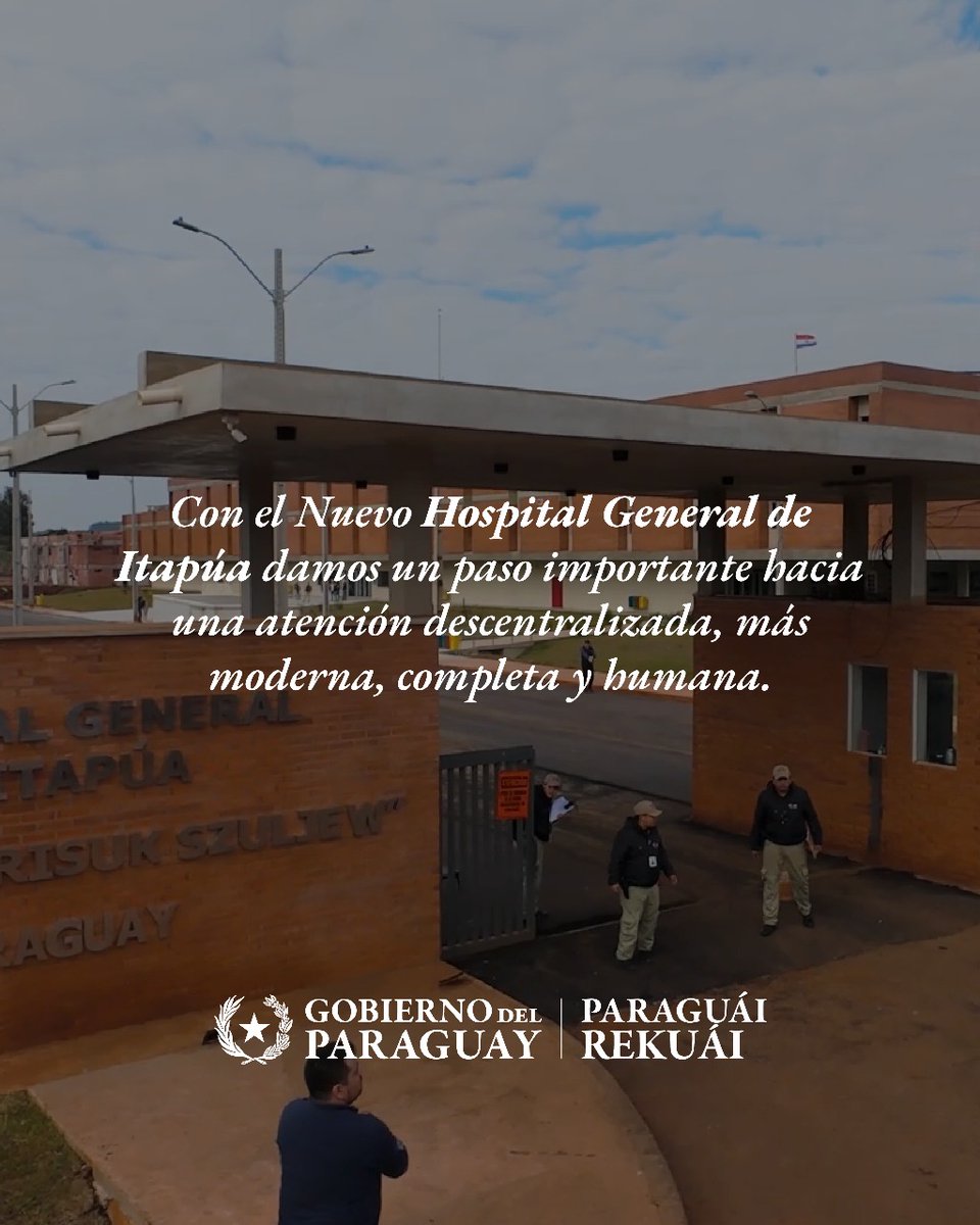 SantiPenap's tweet image. Con el nuevo Hospital General de Itapúa damos un paso clave hacia una atención descentralizada, más moderna, completa y humana.
Esta obra emblemática acerca servicios de salud que antes no existían en la región y beneficia a más de 1.000.000 de personas del sur del país, que ya…