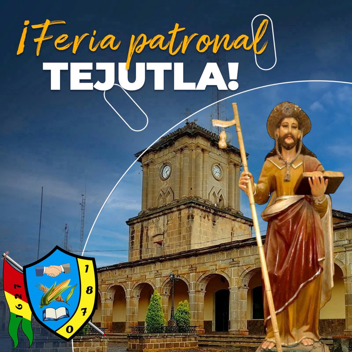 ¡TEJUTLA ESTÁ DE FIESTA! ❤️💛💚

Un cordial saludo a todos los habitantes del municipio de Tejutla ❤️💛💚 que hoy celebran a su Patrón Santiago Apóstol.

¡FELIZ FIESTA PATRONAL TEJUTLA! ❤️💛💚