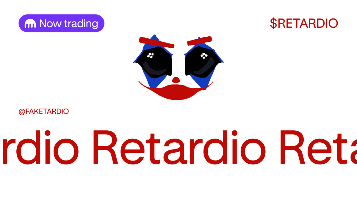 Kraken Exchange (@krakenfx) on Twitter photo What’s the ticker cousin <a href="/fakeretardio/">Fake Retardio</a>? 🫷🤡🫸
it’s live on Kraken ⤵️
p.k.xyz/9f1e/zmde6erd What’s the ticker cousin <a href="/fakeretardio/">Fake Retardio</a>? 🫷🤡🫸
it’s live on Kraken ⤵️
p.k.xyz/9f1e/zmde6erd