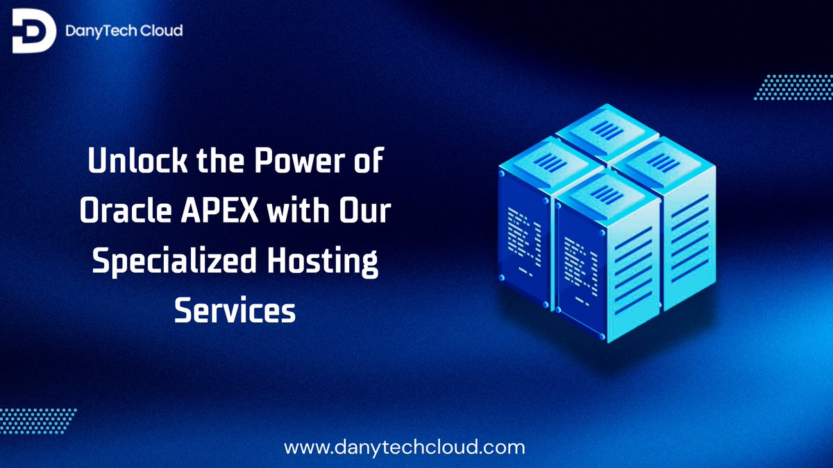 DanyTechCloud's tweet image. Dive into the world of Oracle APEX with confidence! Our Oracle APEX hosting services at DanyTech Cloud are designed to optimize your workflow and boost your productivity!

Visit for more: danytechcloud.com

#oracleapex #danytechcloud #database #hosting