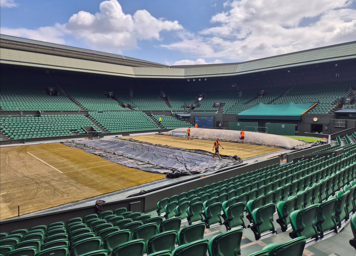 Fineturf's tweet photo. Fineturf is back on Centre Court at Wimbledon 

Partnering with @AELTCGroundsman to carry out steam sterilisation—a sustainable, chemical-free solution to eliminate pathogens, pests, and harmful microorganisms from the soil. 
https://t.co/wfFinE7xot

#Wimbledon #Tennis #Fineturf https://t.co/D5yqGZTKPN