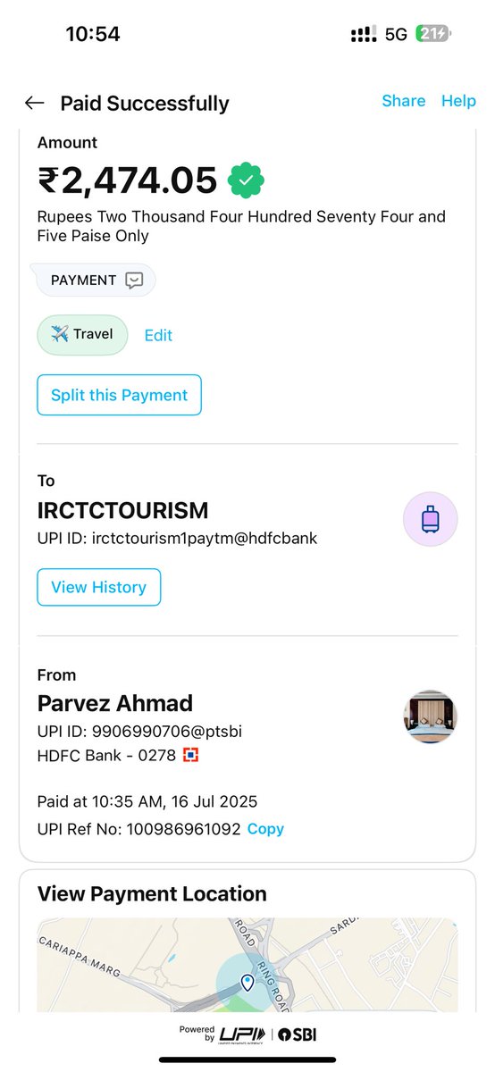parvezd12's tweet photo. @IRCTCofficial it’s been 11 days and still I haven’t received money back which was deducted from my Paytm and the ticket wasn’t booked . As per the irctc guidelines the refund is reflected in 3-4 working days. https://t.co/Ph32lbtpwN
