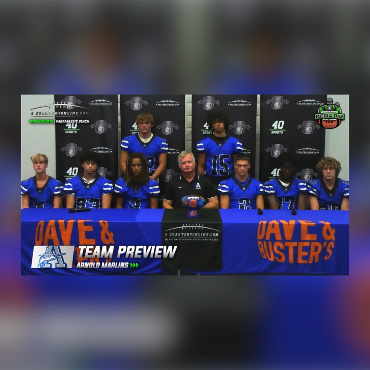 Proud of these guys for representing our program at Panhandle Media Day⭐️

Big thanks to <a href="/4quartersonline/">4Quartersonline</a> for hosting Panhandle Media Day at Dave and Buster’s again this year  and shining the spotlight on football talent across Northwest Florida! 🎤✨🏈

#PanhandleMediaDay