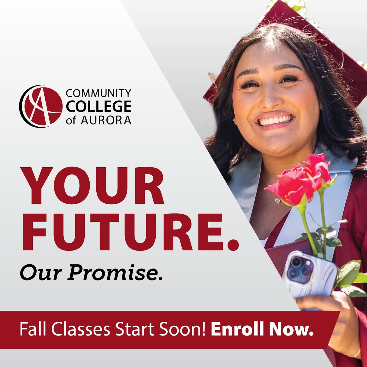 CCAurora's tweet image. Fall classes start soon! Start Smart. Start Strong. Enroll now at ccaurora.edu