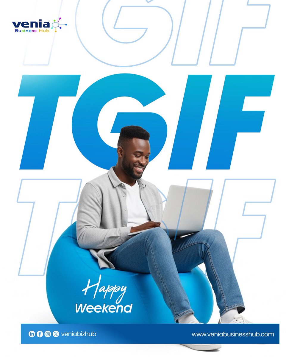 TGIF🎉😎

Have a jolly good weekend ⛷️

#veniabizhub #tgif #coworkingspace