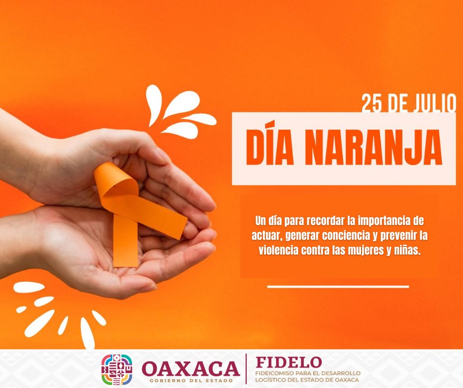 El  #DíaNaranja, es un día en el que reiteramos nuestro compromiso de generar acciones que promuevan un espacio seguro y consiente, para prevenir la violencia contra las mujeres y niñas