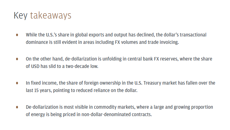 fns_francis's tweet image. Gold Goes Up, Dollar's Hold Weakens
The dollar is not invincible; it is gradually losing its strength.
Foreign ownership of U.S. Treasuries has dropped to only 30%, which is a big change from over 50% during the GFC.
Central banks around the world are trading dollars for gold…