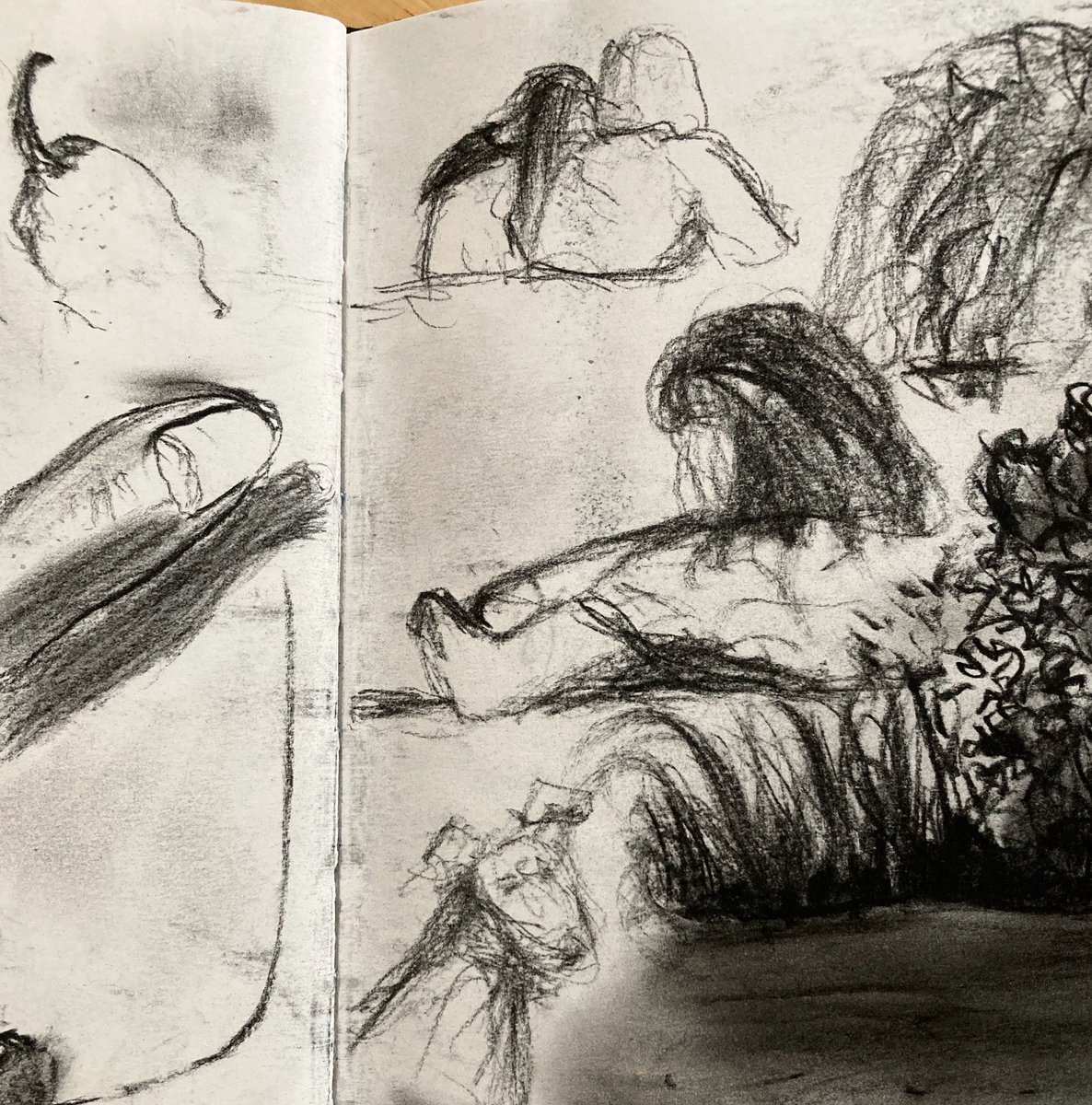 NicholaScrutton's tweet image. Doodling details.
#sketchbook #drawing #quiet #notes #walking #charcoal
#charcoaldrawing #art #outandabout #dog #folk