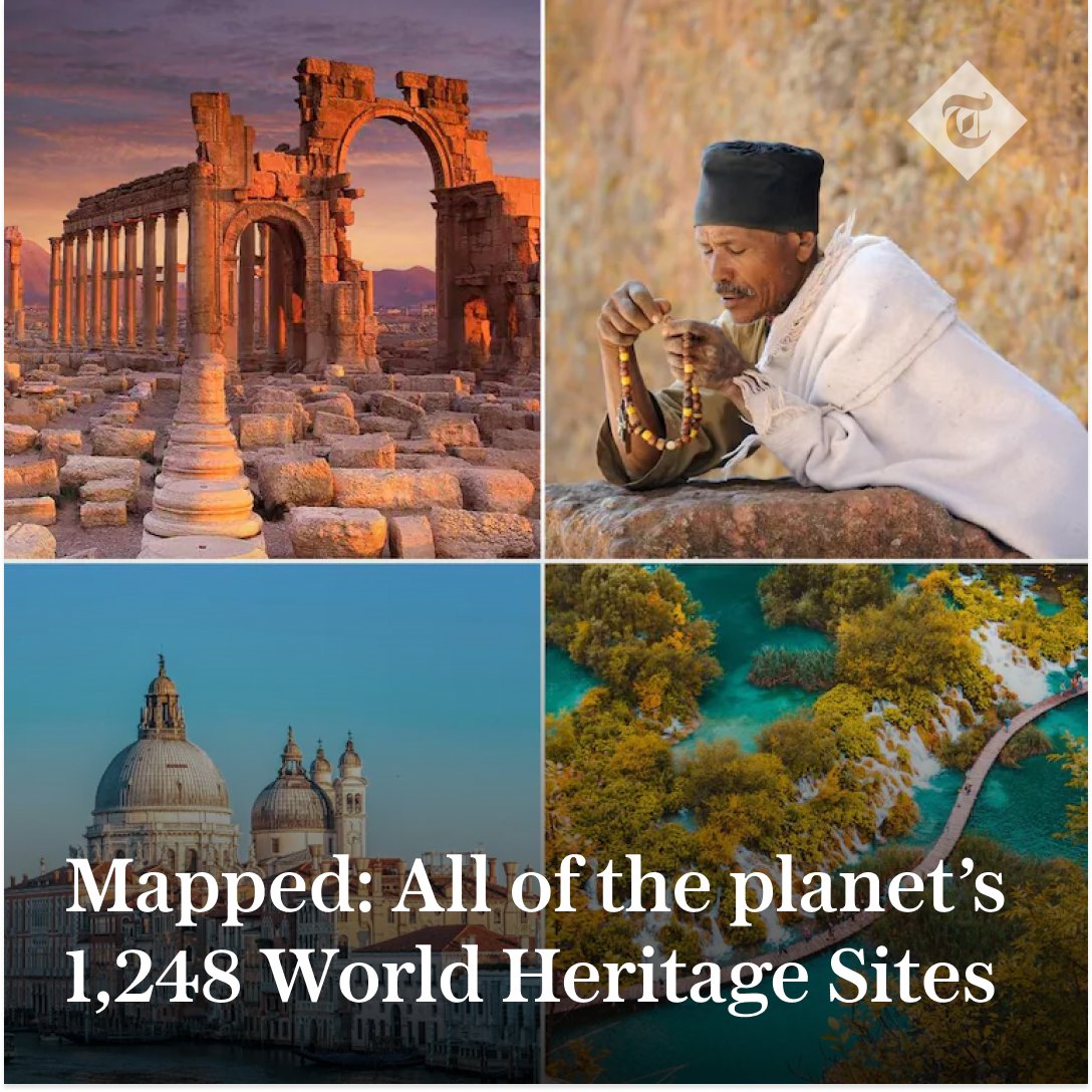 ✈️ We take a whistle-stop tour of every World Heritage Site, from German castles to Australian rainforests

Read more below ⬇️
telegraph.co.uk/travel/maps-an…