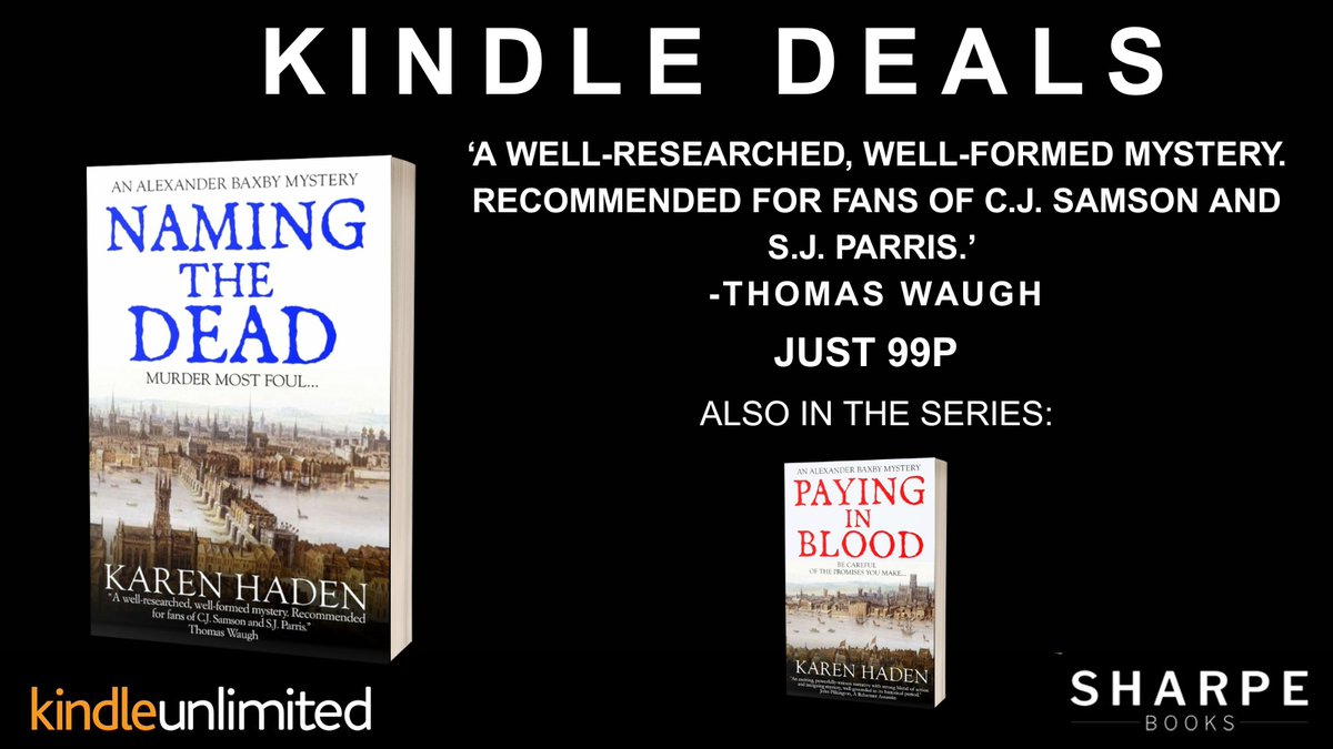 SharpeBooks's tweet image. #KindleDeals
#99p Naming the Dead, by @kjhaden17
&quot;A well-researched, well-formed mystery.&quot;

amazon.co.uk/Naming-Dead-Al…

#crimefiction #tudors #kindlecountdown