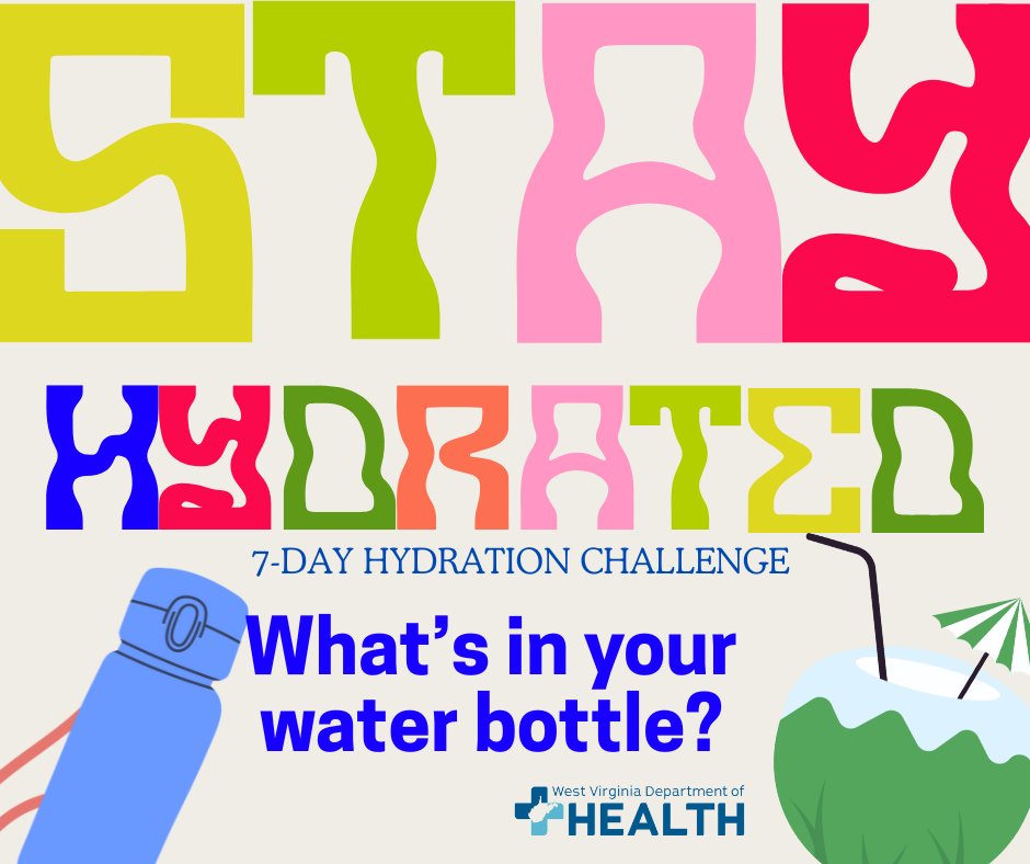 WVDeptofHealth's tweet image. Myth ❌: You only need water when you&apos;re thirsty.
Fact✅: By the time you are thirsty, you are likely already dehydrated!

#HydrationChallenge #7Days