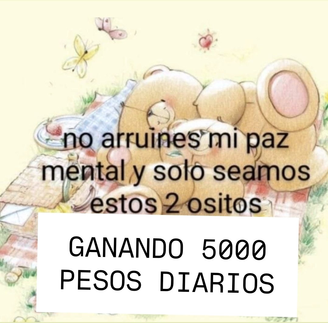 Eldiamantenegro's tweet image. ¿Quién más va por 5000 pesosDE GANANCIA DIARIA?