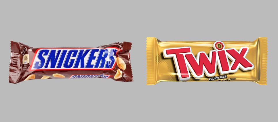 To the untrained eye, this might look like two normal candy bars. But to the state of Illinois, the difference between them is a 525% increase in sales tax.

Let me explain.

In Illinois, candy with flour is considered a grocery item.

Candy without flour… is well, candy.

And