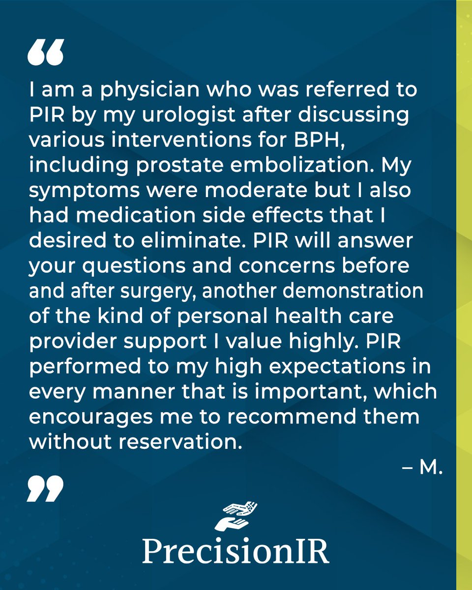 PrecisionIR (@precision_ir) on Twitter photo Grateful for an endorsement from a fellow physician! Grateful for an endorsement from a fellow physician!