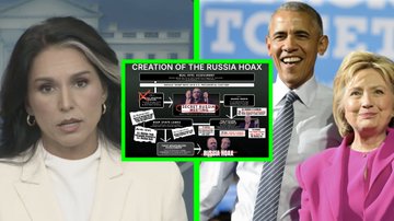 sin3950's tweet image. The Deep State is in SHAMBLES.
Tulsi Gabbard just made Obama GAG on his own Russia Collusion Hoax.
CNN tried to censor the moment.
But that didn’t stop her from dropping a NUKE, calling Obama’s ties to the scheme “IRREFUTABLE.”
Then came a new bombshell:
Turns out Putin held
