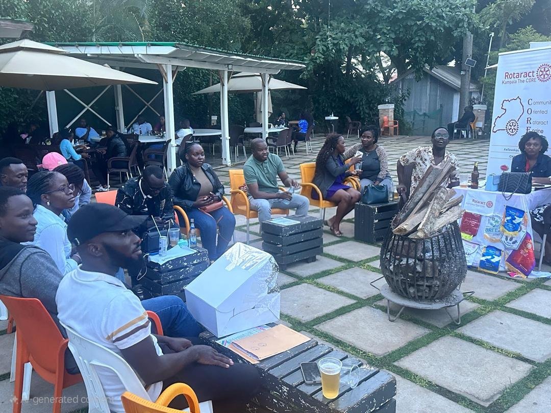 RotaryKiwatule's tweet image. This evening, Rotarians from the Rotary Club of Kiwatule joined our baby club, the Rotaract club of Kampala the Core, for a vibrant fellowship at Tales Lounge.
The evening featured an engaging group discussion on gender perceptions in maternal and child health.
