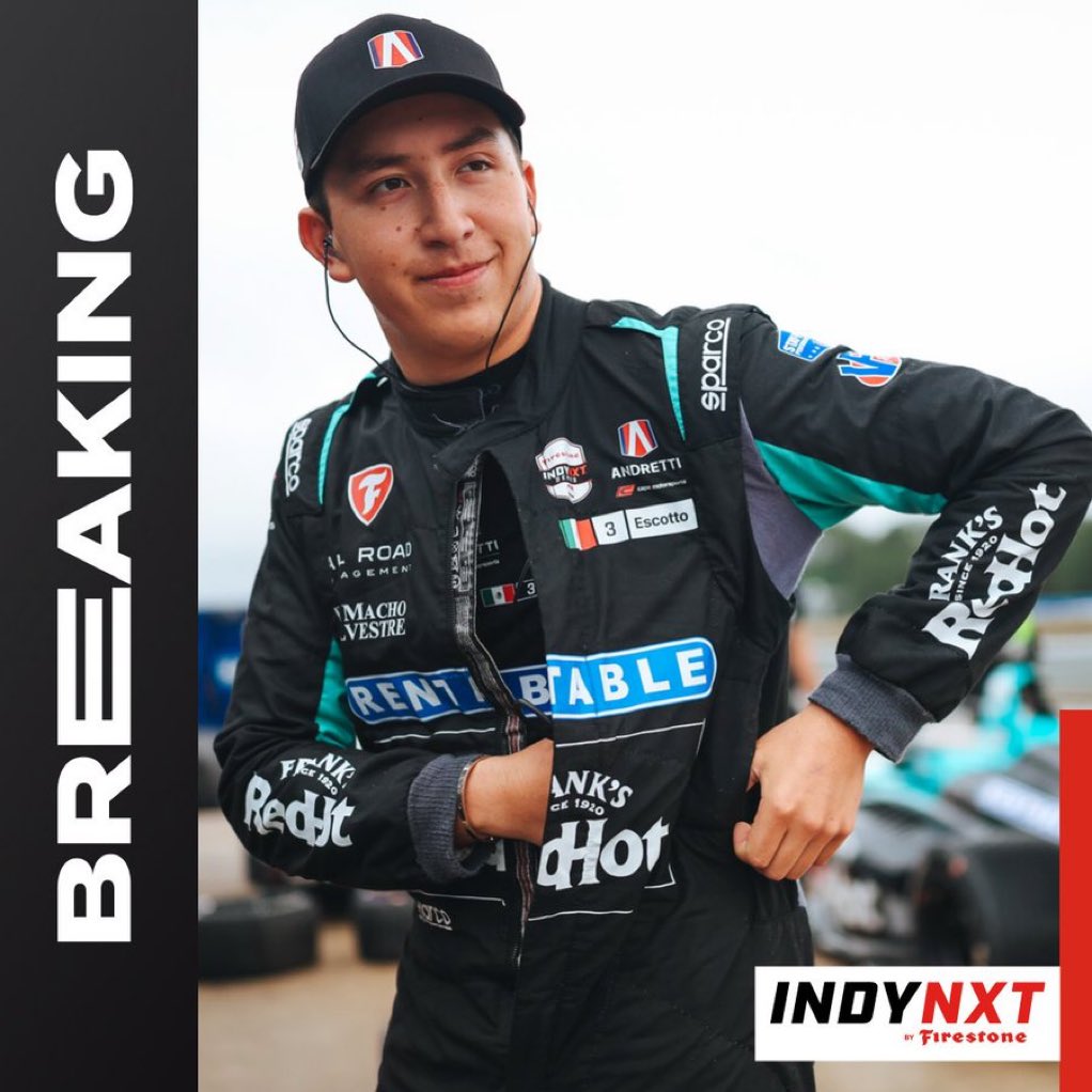 FSAmericas's tweet image. NEWS | ๐ฒ๐ฝ Ricardo Escotto has left Andretti Cape in @INDYNXT and will not race for the team at this weekendโs Laguna Seca round or any of the remaining rounds this season.
This means the Indy NXT field is down to 19 cars this weekend.